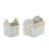 House and barn planter set porcelain with 5.5 inch height for indoor plant settings By Melrose