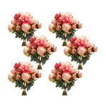 Decorative Peony Bouquet for Vase – Set of 6 – 16" Tall by Kalalou
