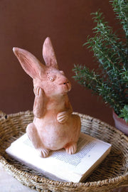 terracotta bunny decor