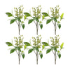 Artificial Berry Spray Set of 6 16 Inch Height for Indoor or Covered Outdoor Use By Melrose