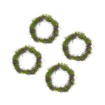 Melrose Moss Leaf Twig Wreath (Set of 4)