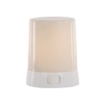 Melrose LED FIA Flame Designer Candle with White Hue 3"H