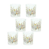 Melrose Frosted Floral and Bird Votive Candle Holder (Set of 6)