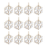 Wood Snowflake Ornament (Set of 12)