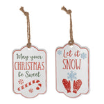 Melrose Holiday Sentiment Tag Ornament (Set of 12)