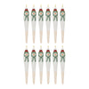 Melrose Snowman Drop Ornament (Set of 12)