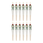 Melrose Snowman Drop Ornament (Set of 12)