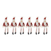 Melrose Dangle Santa Ornament (Set of 6)