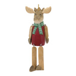 Melrose Dangle Moose Ornament (Set of 6)