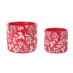 Melrose Winter Foliage Planter (Set of 2)