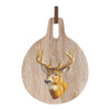 Wooden Deer Print Cutting Board Holiday Décor