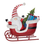 Melrose Santa Gnome in Sleigh Figurine (Set of 2)