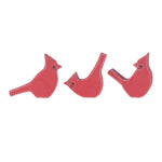 Melrose Cardinal Bird Shelf Sitter (Set of 3)