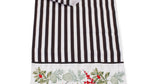 Striped holiday runner for dining table