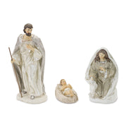 Holy Family nativity figurine set resin