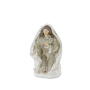Holiday mantle nativity scene figurines