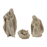 Holy Family Figurine Set of 3 – Resin Christmas Nativity Decor 5.25" Tall by Melrose