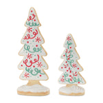 Resin Gingerbread Christmas Trees –  20.5" Tall Decor Set of 2 by Melrose