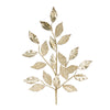 Gold leaf spray 29 inch Christmas floral stem