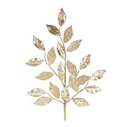 Gold leaf spray 29 inch Christmas floral stem
