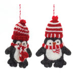 Melrose Felt Wool Penguin Ornament (Set of 6)