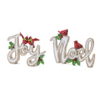 Melrose Christmas Sentiment Sign (Set of 2)