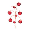 Melrose Red Sleigh Bell Spray (Set of 6)