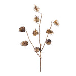 Faux Winter Botanical Spray – Pine Cone Stem Set of 12 – 28" Tall by Melrose