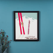 Rustic winter holiday frame by Melrose