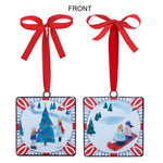 Melrose Sledding and Christmas Tree Ornament (Set of 12)