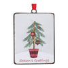 Melrose Seasons Greetings Pine Tree Ornament (Set of 12)