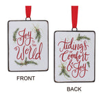 Melrose Holiday Sentiment Ornament (Set of 12)