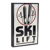 Christmas Ski Lift Accent Sign – Wall Décor – MDF/Tin