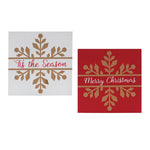 Christmas Merry Christmas and ’Tis the Season Wall Sign Set of 6 – 11.75" by Melrose