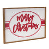 Large Merry Christmas Wall Sign – MDF/Wood – Red and White – 27.5" x 19"