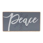 Christmas Blue and White Peace Snowflake Wall Decor – 24" by Melrose