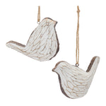 Melrose Carved Bird Ornament (Set of 12)