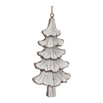 Melrose Carved Pine Tree Ornament (Set of 12)