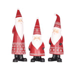 Melrose Nordic Santa Figurine (Set of 3)