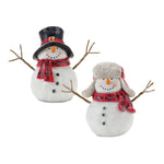 Melrose Snowman with Scarf Figurine (Set of 4)