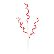 Melrose Wood Bead Swirl Spray (Set of 6)