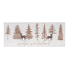 Melrose White Wood Winter Wonderlant Wall Sign (Set of 6)