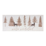 Melrose White Wood Winter Wonderlant Wall Sign (Set of 6)