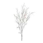 Pine Branch Set of 12, Green and Red 47 Inch Height Plastic Holiday Spray for Seasonal Home Styling by Melrose