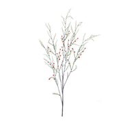 Pine Branch Set of 12, Green and Red 47 Inch Height Plastic Holiday Spray for Seasonal Home Styling by Melrose