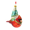 Melrose Glass Gnome and Cardinal Bird Ornament (Set of 6)