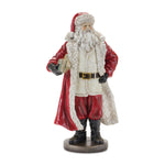 Melrose Standing Santa Statue with Books (Set of 2)