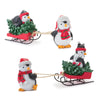 Melrose Playful Penguins with Sled Figurine (Set of 2)