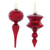 Melrose Glass Finial Drop Ornament (Set of 12)