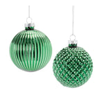 Melrose Textured Glass Ball Ornament (Set of 12)